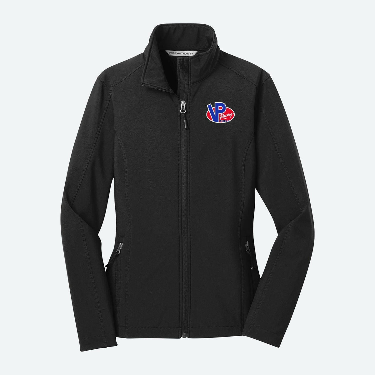 VP Racing Black Ladies Soft Shell Jacket - Water Repellent-1
