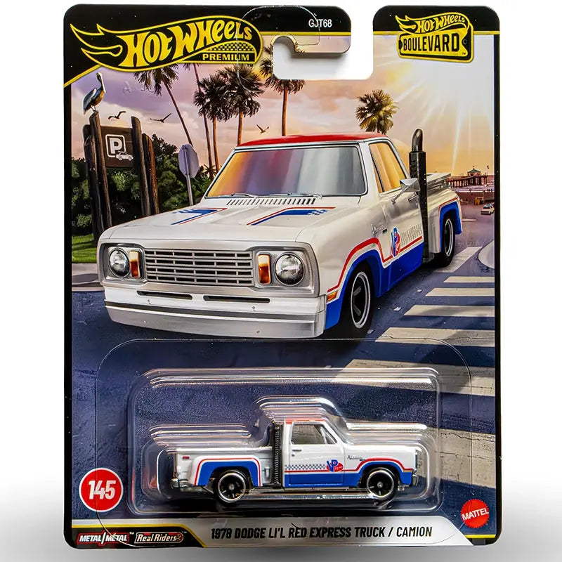 VP Racing Hot Wheels 1978 Dodge Lil Red Express Truck (1:64 Scale)-3