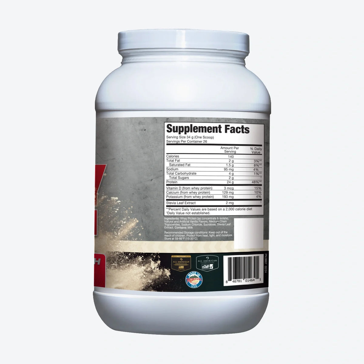 Vanilla Whey Isolate Protein Powder-4