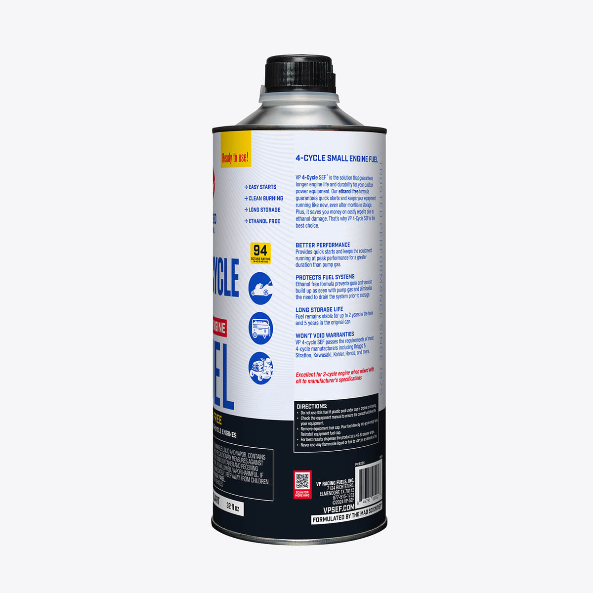 VP Racing 4-Cycle Fuel: Ethanol-Free Small Engine Fuel-2