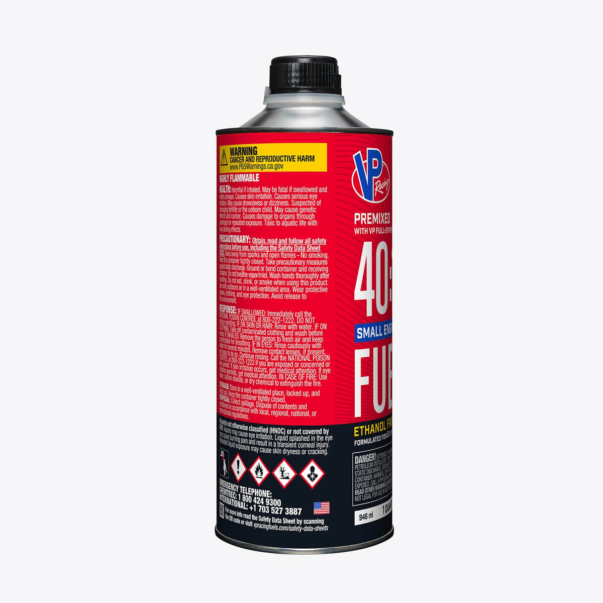 VP Racing 40:1 Fuel Mix: Premixed Ethanol-Free-2