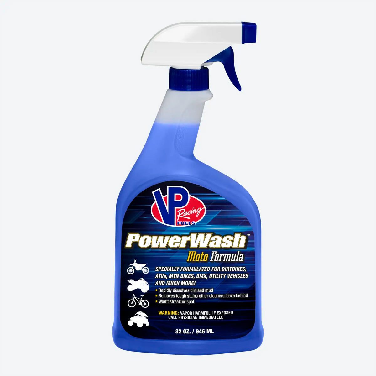 VP Racing PowerWash Moto Formula: Motorcycle Spray Cleaner-1